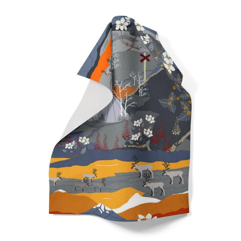 Arvidssons Textil Fjällvandring Kökshandduk Orange at lavanille