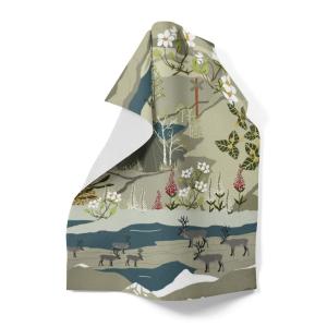 Arvidssons Textil Fjällvandring Kökshandduk Turkos