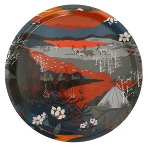 Arvidssons Textil Fjällvandring Rund Bricka Orange