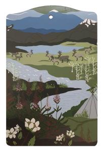 Arvidssons Textil Fjällvandring Serveringsbräda Grön/Blå