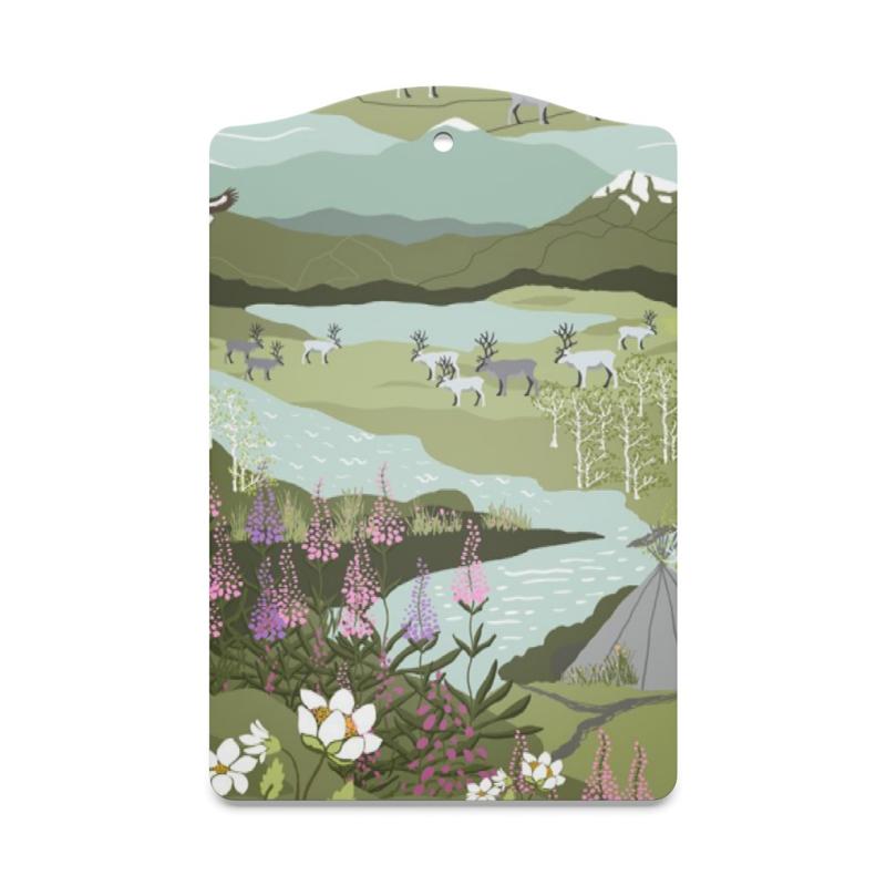 Arvidssons Textil Fjällvandring Serveringsbräda Grön/Turkos at lavanille