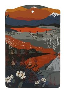 Arvidssons Textil Fjällvandring Serveringsbräda Orange