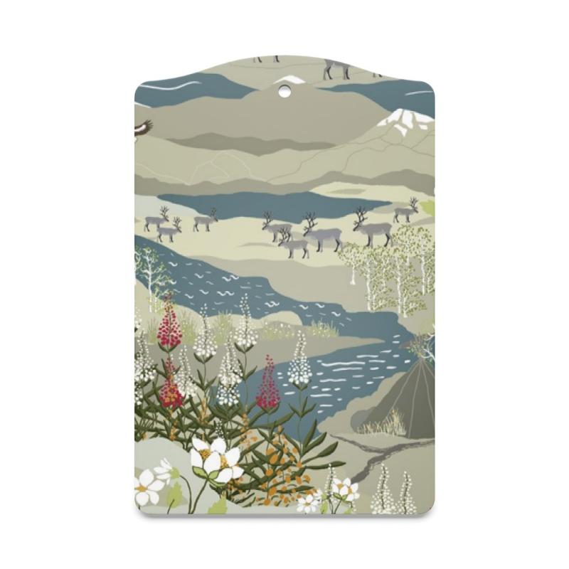 Arvidssons Textil Fjällvandring Serveringsbräda Turkos at lavanille