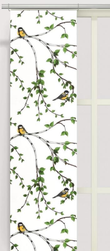 Panelgardin Vit Arvidssons Textil Gläntan 2-Pack at lavanille