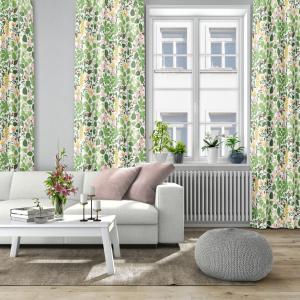 Gardinlängd Grön Arvidssons Textil 1-Pack Haga 140x240cm