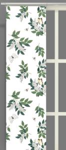 Panelgardin Offwhite/Grön Arvidssons Textil Häggå 2-Pack