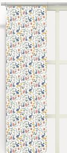 Panelgardin Blå/Gul Arvidssons Textil Harens Grönsaksfest 2-Pack