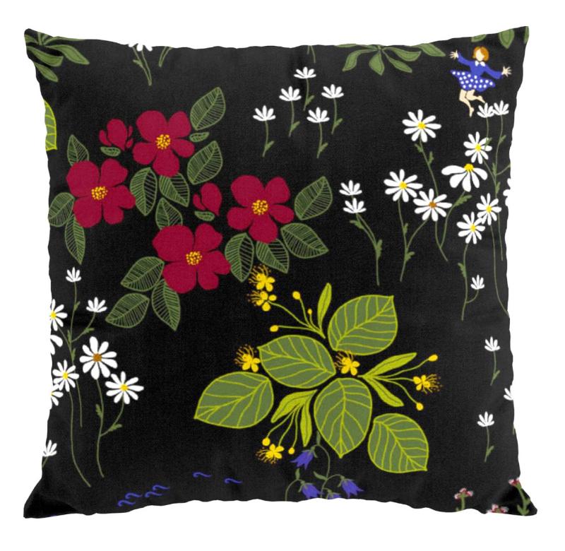 Arvidssons Textil Himlajorden Kuddfodral Svart 43x43cm at lavanille