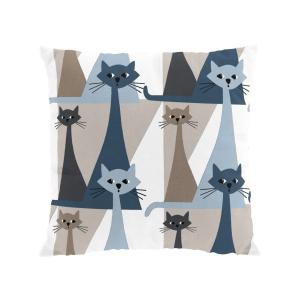 Kuddfodral Kitty Blå 47x47cm Arvidssons Textil