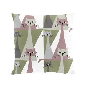 Kuddfodral Kitty Rosa 47x47cm Arvidssons Textil