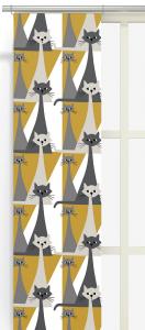 Panelgardin Gul Arvidssons Textil Kitty 2-Pack