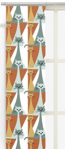 Panelgardin Orange Arvidssons Textil Kitty 2-Pack