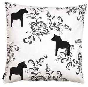 Kuddfodral Kurbits Vit/Svart 45x45cm Arvidssons Textil