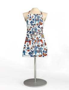 Arvidssons Textil Leksand Förkläde Orange/Blå