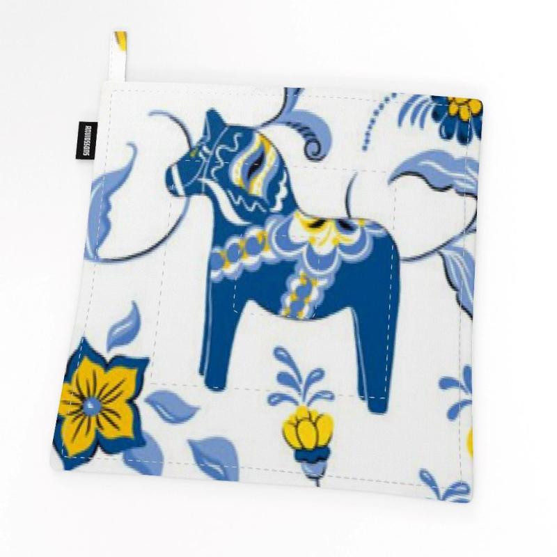 Arvidssons Textil Leksand Grytlapp Blå/Gul at lavanille