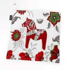 Arvidssons Textil Leksand Grytlapp Offwhite/Röd