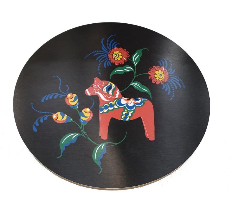 Arvidssons Textil Leksand Grytunderlägg Svart 21cm at lavanille