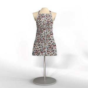 Arvidssons Textil Leksand Mini Förkläde Vinröd