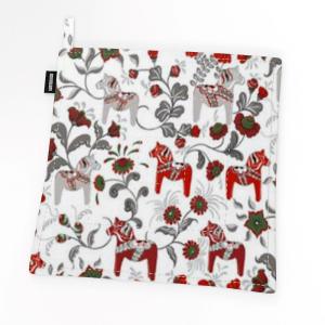 Arvidssons Textil Leksand Mini Grytlapp Offwhite/Röd