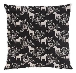 Arvidssons Textil Leksand Mini Kuddfodral Svart/Grå