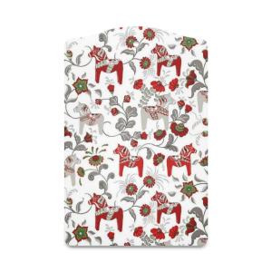 Arvidssons Textil Leksand Serveringsbräda Offwhite/Röd 20x30cm
