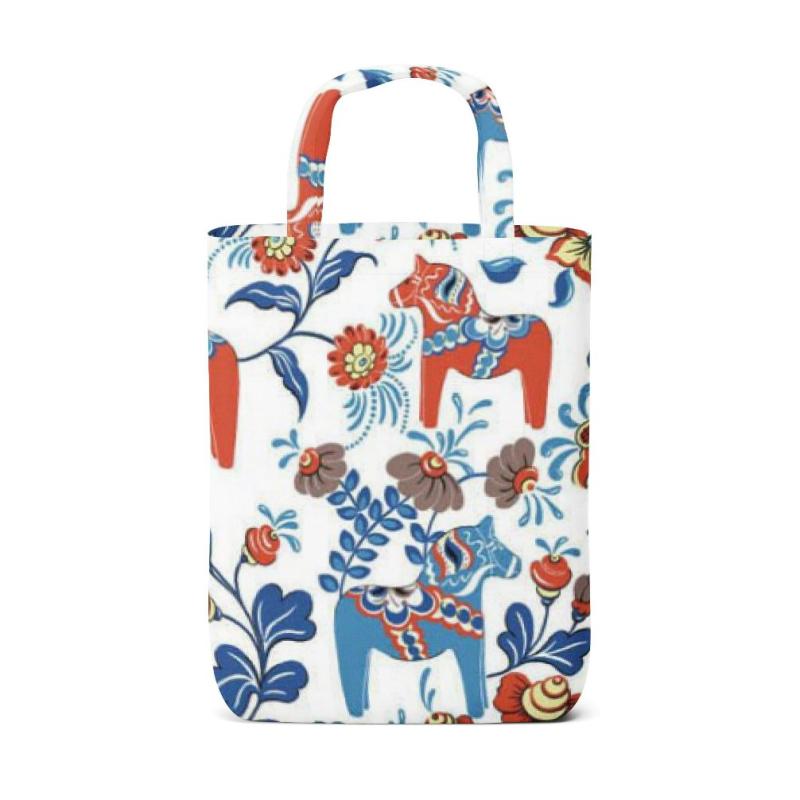 Arvidssons Textil Leksand Tygkasse Orange/Blå at lavanille