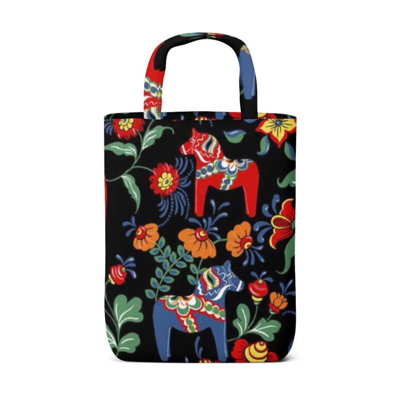 Arvidssons Textil Leksand Tygkasse Svart at lavanille