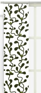 Arvidssons Textil Lingonris Panelgardin Grön 2-Pack