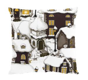 Kuddfodral Lyckeby Brun 43x43cm Arvidssons Textil