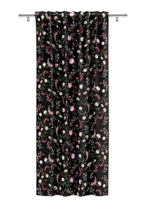 Arvidssons Textil Mias Trädgård Gardin Svart1-Pack