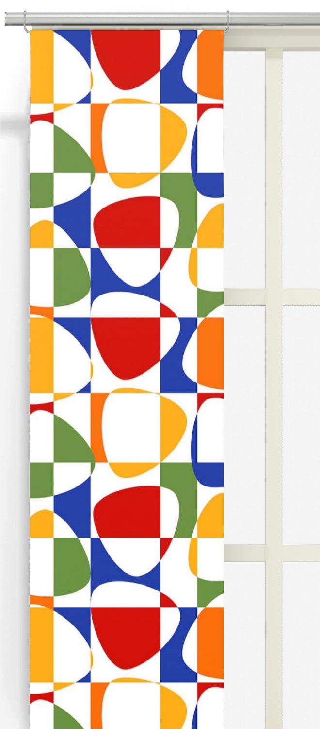 Arvidssons Textil Mosaik Panelgardin Multi 2-Pack