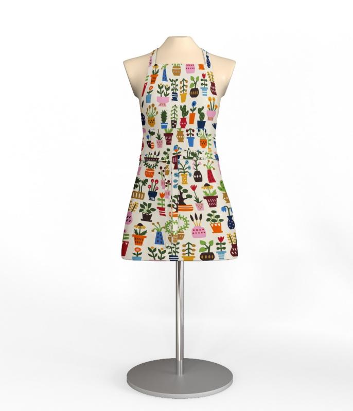 Arvidssons Textil Orangeriet Förkläde Multi at lavanille