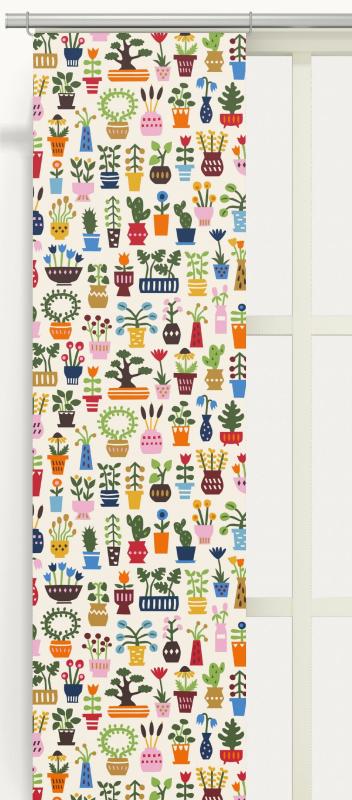 Panelgardin Multi Arvidssons Textil Orangeriet 2-Pack at lavanille