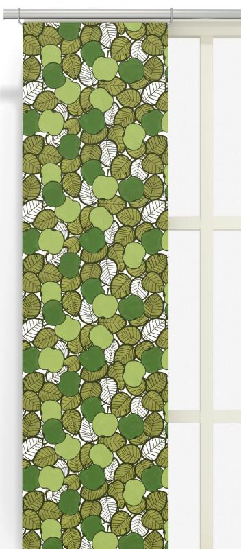 Panelgardin Arvidssons Textil Päppel Grön 43x250cm 2-Pack at lavanille