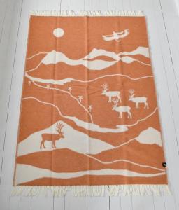 Arvidssons Textil Pläd Fjällvandring Orange 130x170cm