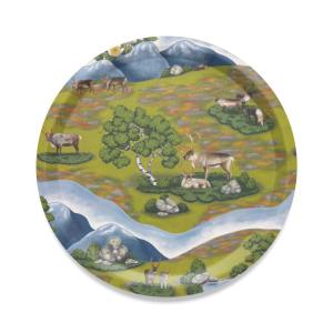 Arvidssons Textil Renvandring Rund Bricka Grön