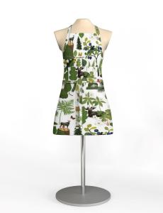 Arvidssons Textil Skogsliv Förkläde Grön