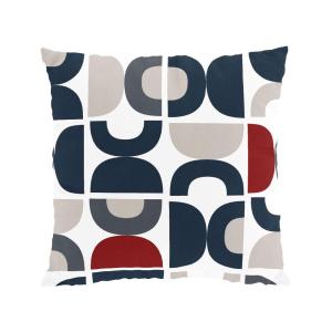 Kuddfodral Spiraldans Blå 47x47cm Arvidssons Textil