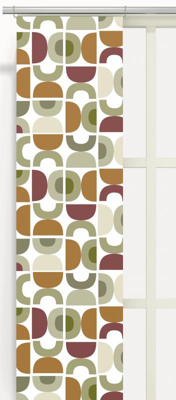 Panelgardin Beige Arvidssons Textil Spiraldans 2-Pack at lavanille