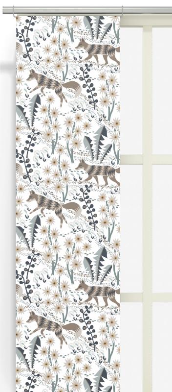 Panelgardin Beige Arvidssons Textil Stjärnspeja 2-Pack at lavanille