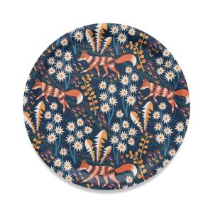 Arvidssons Textil Stjärnspeja Rund Bricka Mörkblå 38cm