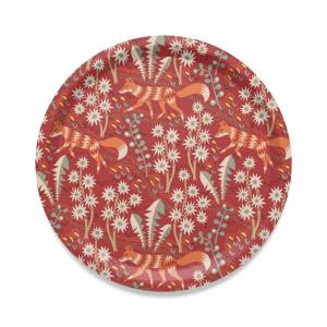 Arvidssons Textil Stjärnspeja Rund Bricka Röd 31cm