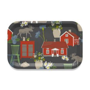 Arvidssons Textil Strövtåg Bricka Grå