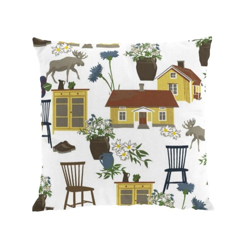 Arvidssons Textil Strövtåg Kuddfodral Gul 47x47cm at lavanille