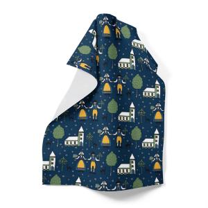 Arvidssons Textil Sverige Kökshandduk Mörkblå