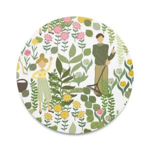 Arvidssons Textil Trädgård Grytunderlägg Ljusgrön