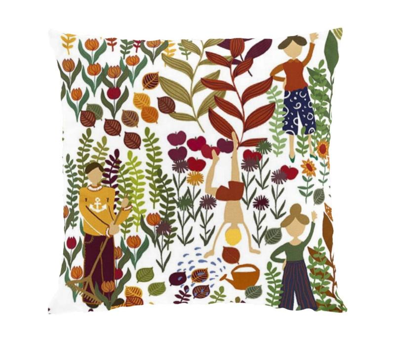 Arvidssons Textil Trädgård Kuddfodral Orange 47x47cm at lavanille