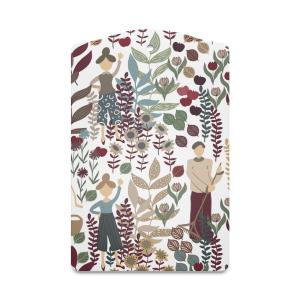 Arvidssons Textil Trädgård Serveringsbräda Vinröd/Turkos