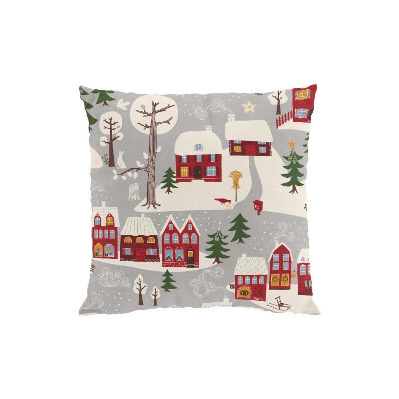 Arvidssons Textil Vintertid Kuddfodral Grå 47x47cm at lavanille