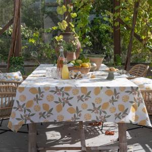 Avtorkningsbar Duk Amalfi Gul 140x250cm Fondaco